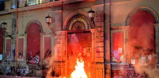 Reportan saldo blanco tras marcha del 8M en San Luis Potosí, pese a daños materiales