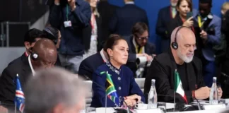Llama Sheinbaum a frenar gasto militar en cumbre global