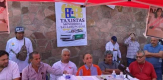 Exigen taxistas salida de titular de SCT en SLP; acusan omisiones y trato desigual