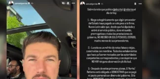 Samuel alega que Gobierno no paga sus anuncios