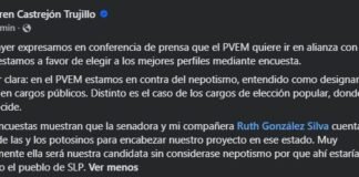 Abre PVEM la puerta a candidatura de Ruth González y descarta nepotismo