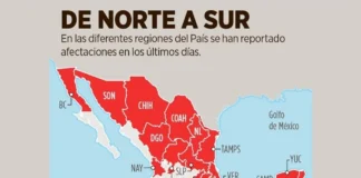 Afecta CFE a 20 estados