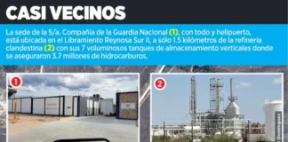 Está refinería ilegal a 1.5 kms de la GN