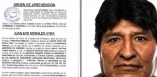 Ordena Fiscalía de Bolivia captura de Evo Morales